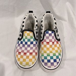 Vans Asher Rainbow Check Size 1